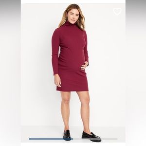 Old Navy maternity turtleneck bodycon dress